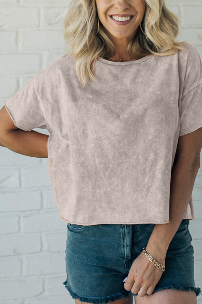 Mineral Wash Boxy Tee