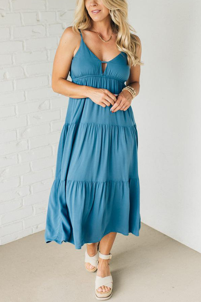 Sailor Keyhole Midi Dress