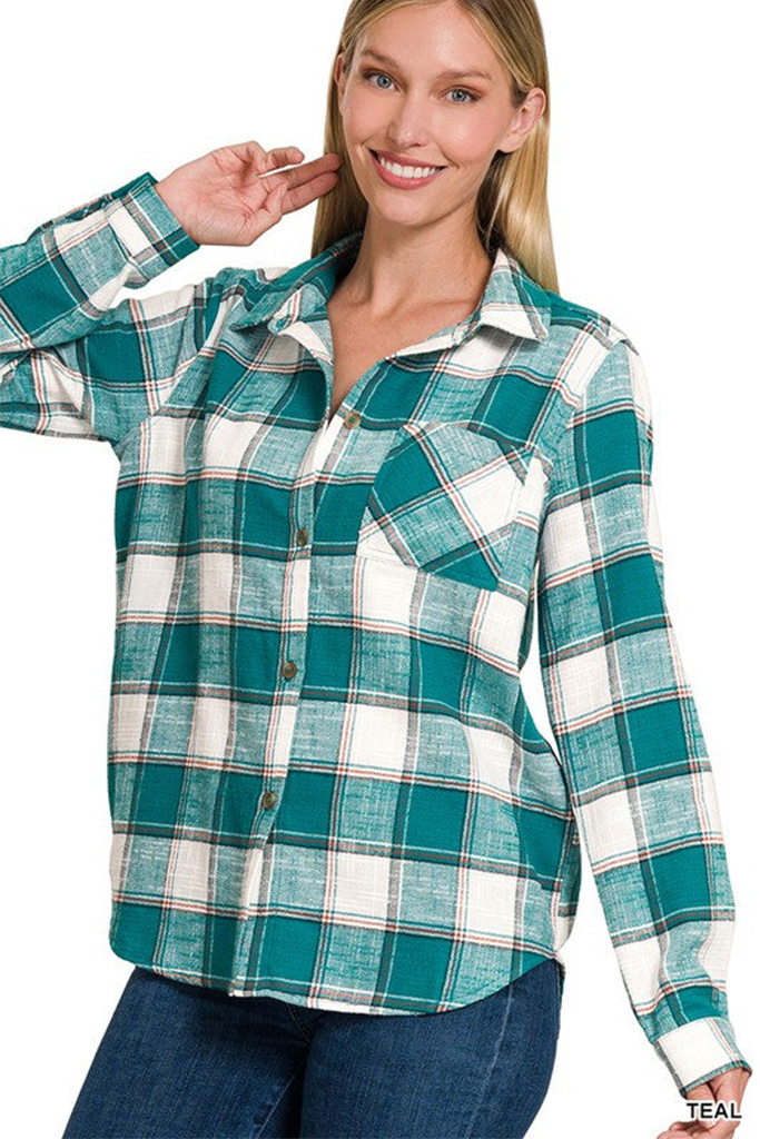 Carter Classic Flannel Plaid Top