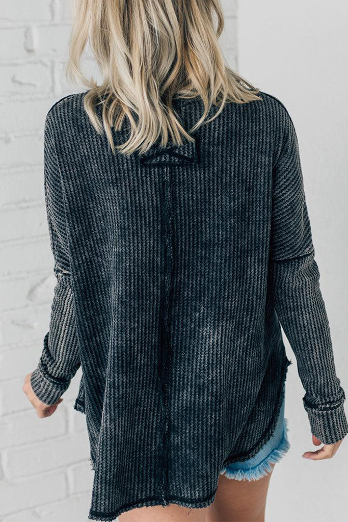 Mineral Wash Waffle Tunic