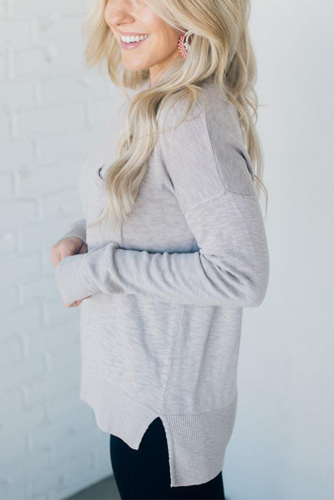 Frankie Crewneck Pocket Sweater