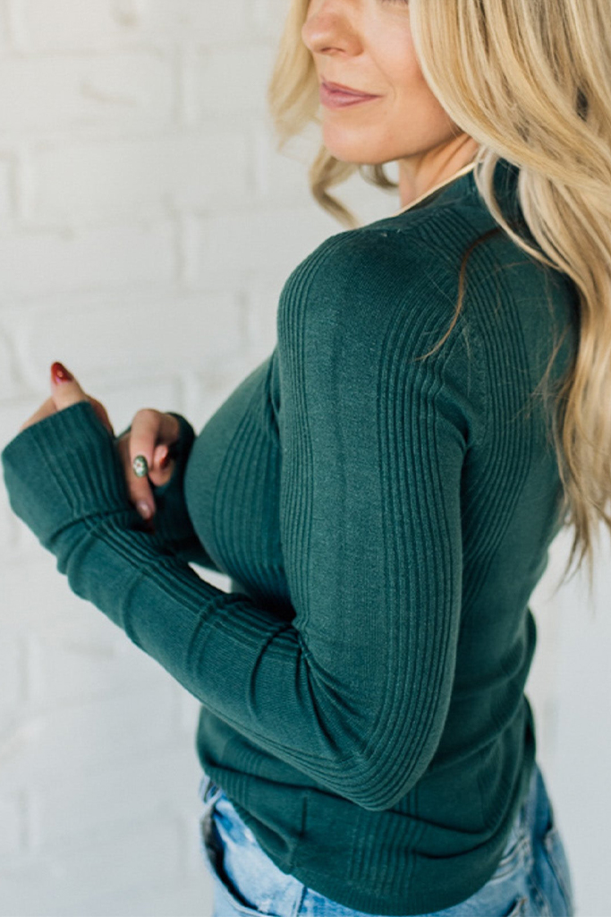 Katie Ribbed Slim Sweater