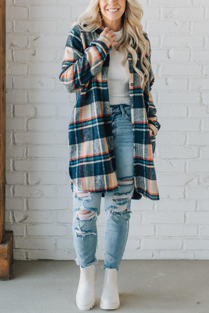 Mid Length Classic Plaid Shacket