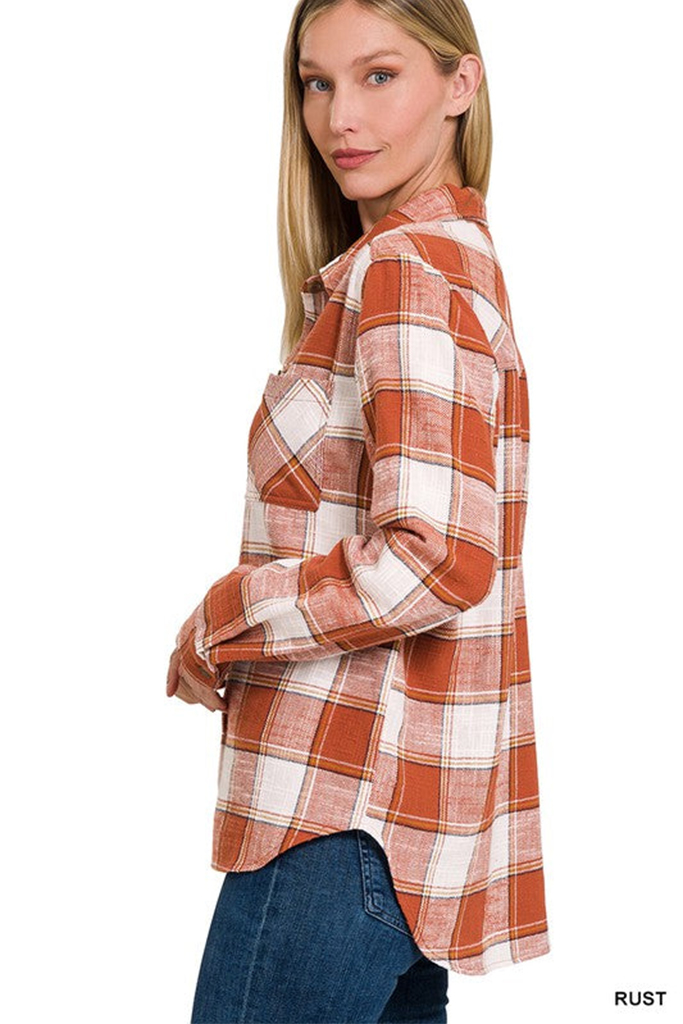Carter Classic Flannel Plaid Top