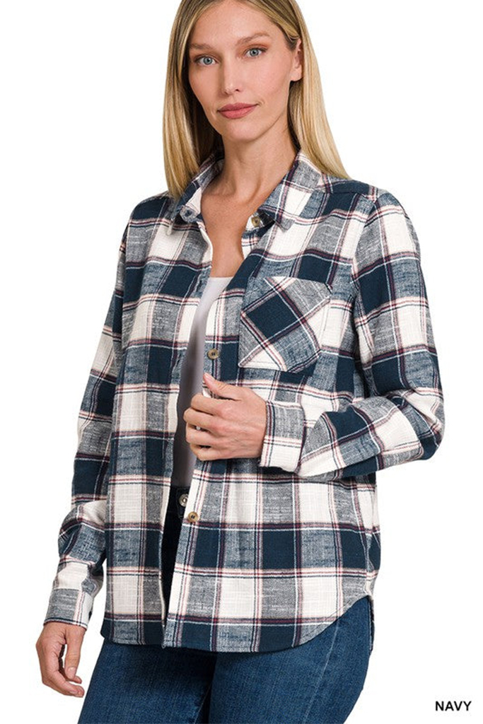 Carter Classic Flannel Plaid Top