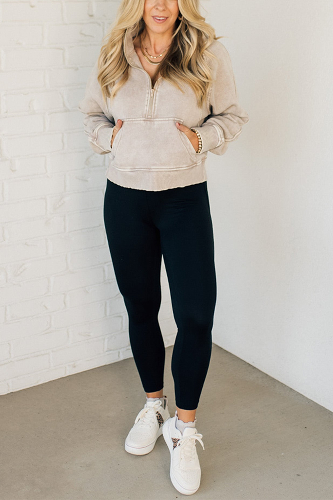 Rory Ribbed Half Zip Pullover