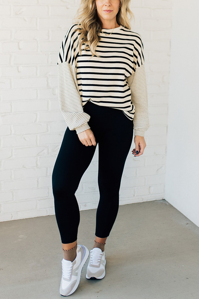 Double Stripe Thermal Top