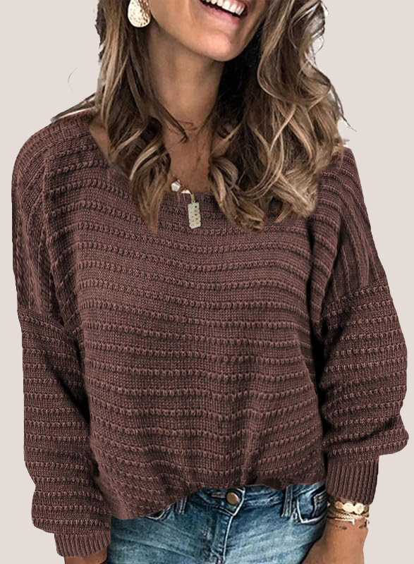 Textured Ribbed Knit Pullover  (Final Days: Big Savings!!!)