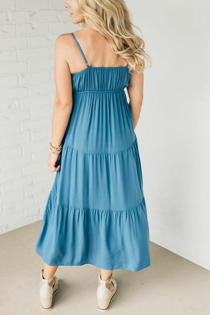 Sailor Keyhole Midi Dress