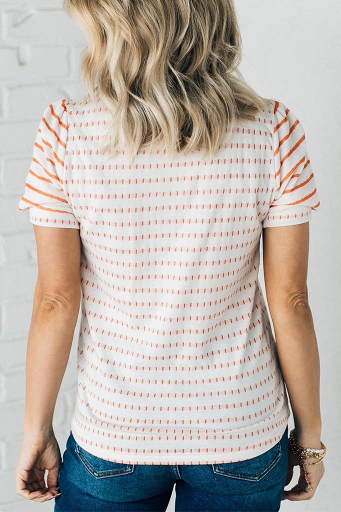 Morse Stripe Sweater Tee