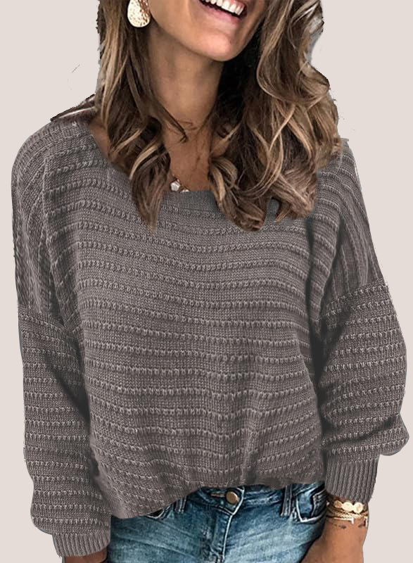 Textured Ribbed Knit Pullover  (Final Days: Big Savings!!!)