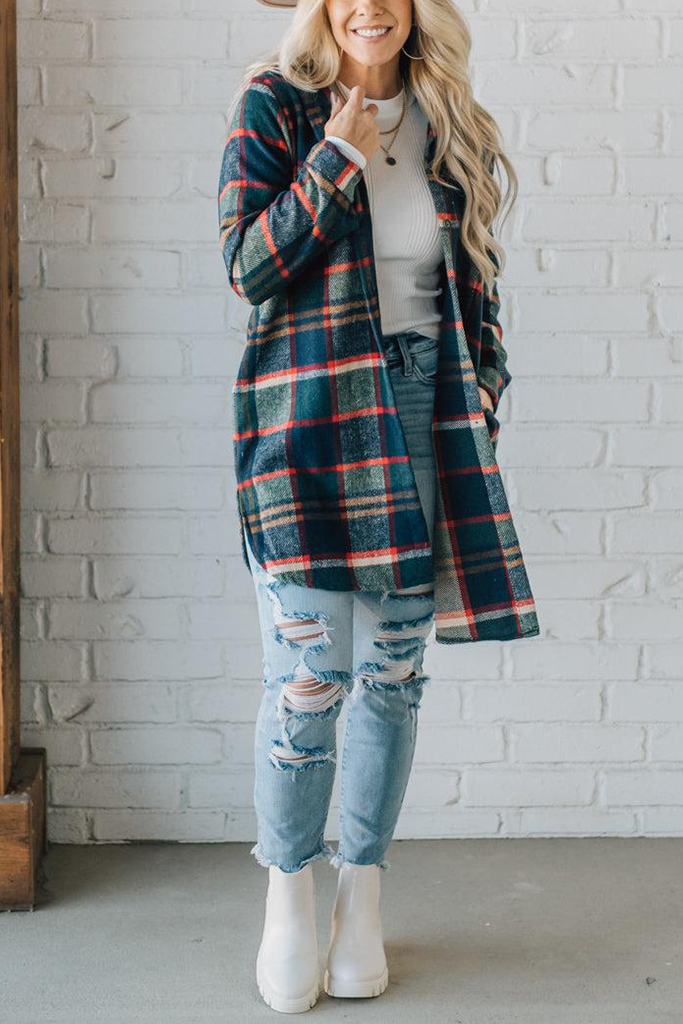 Mid Length Classic Plaid Shacket