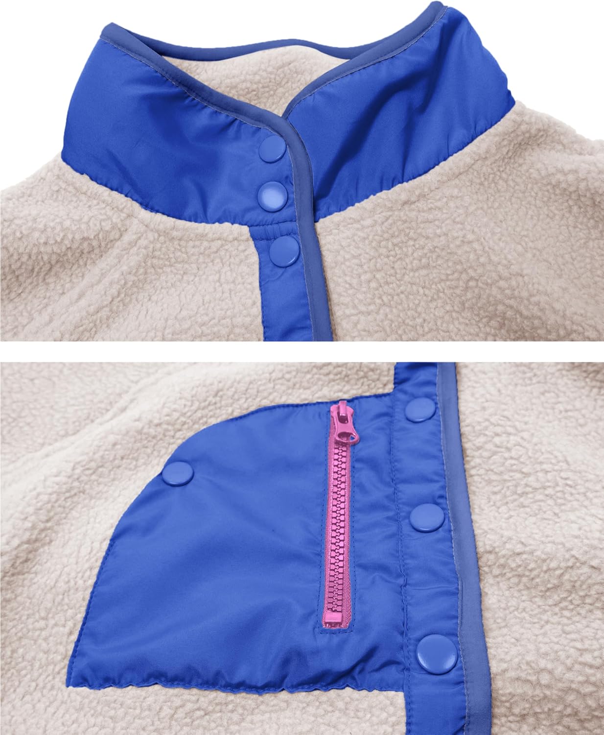 Women’s Fleece Pullover Jacket Cropped  Fuzzy Sherpa Jacket(BUY 2 FREE SHIPPING)