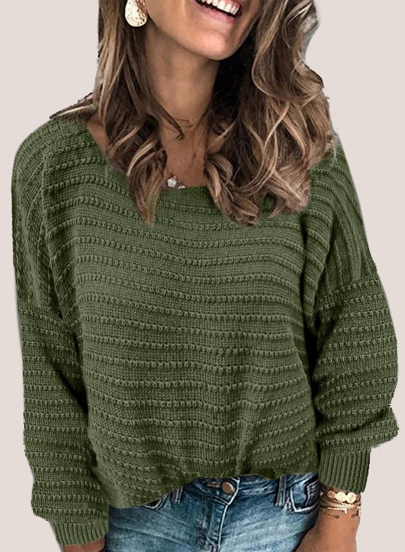 Textured Ribbed Knit Pullover  (Final Days: Big Savings!!!)
