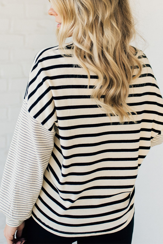 Double Stripe Thermal Top