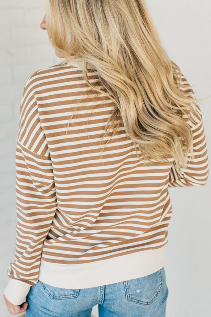 🔥Women's  Striped Oversized Sweatshirt (Buy 2 Free Shipping)