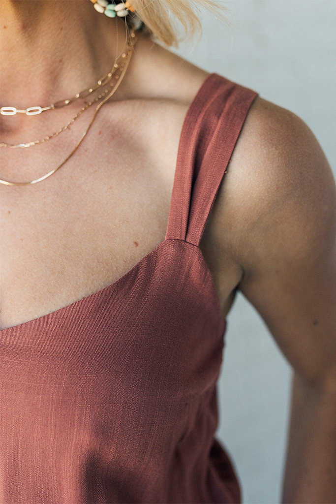 Wide Leg Drawstring Waist Jumpsuit