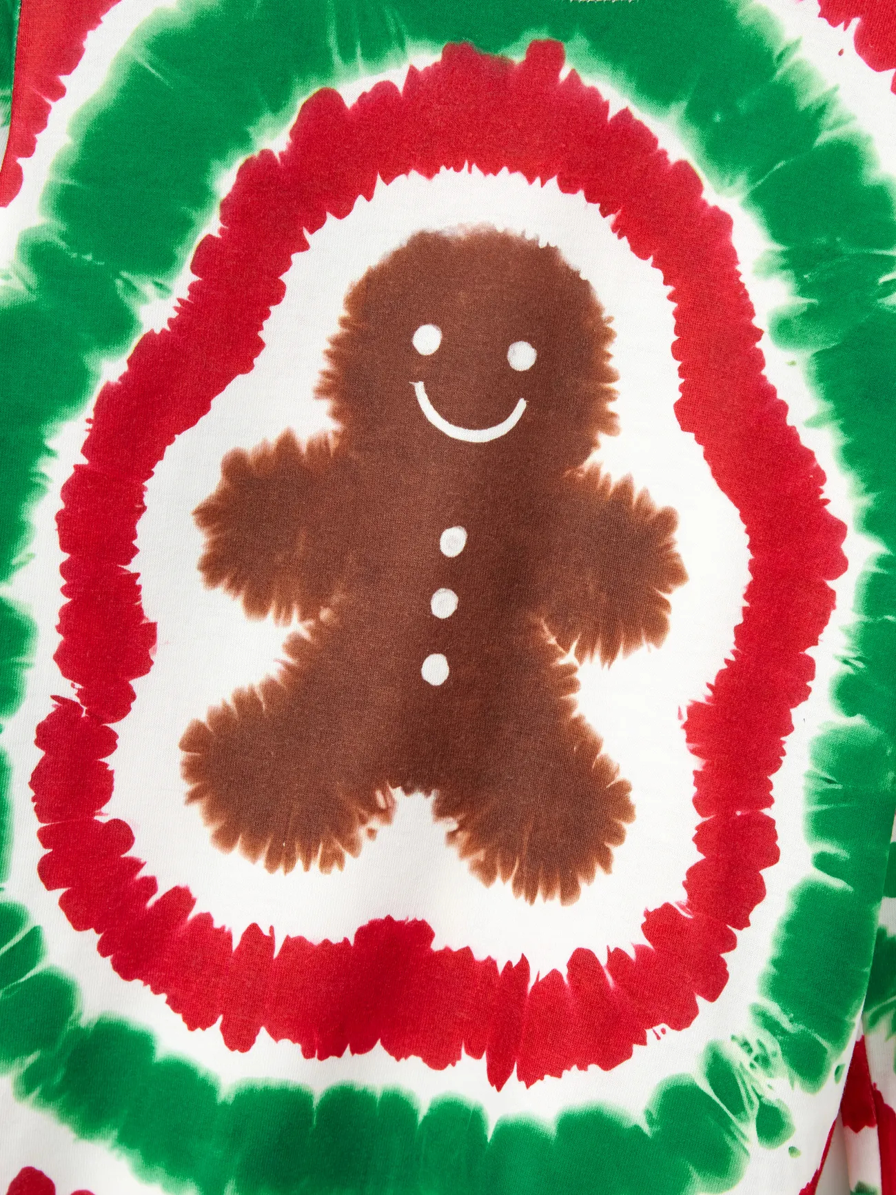 🎁🎄Christmas Sale-Christmas Family Red&Green Tie-Dye Gingerbread Man Pajamas Sets