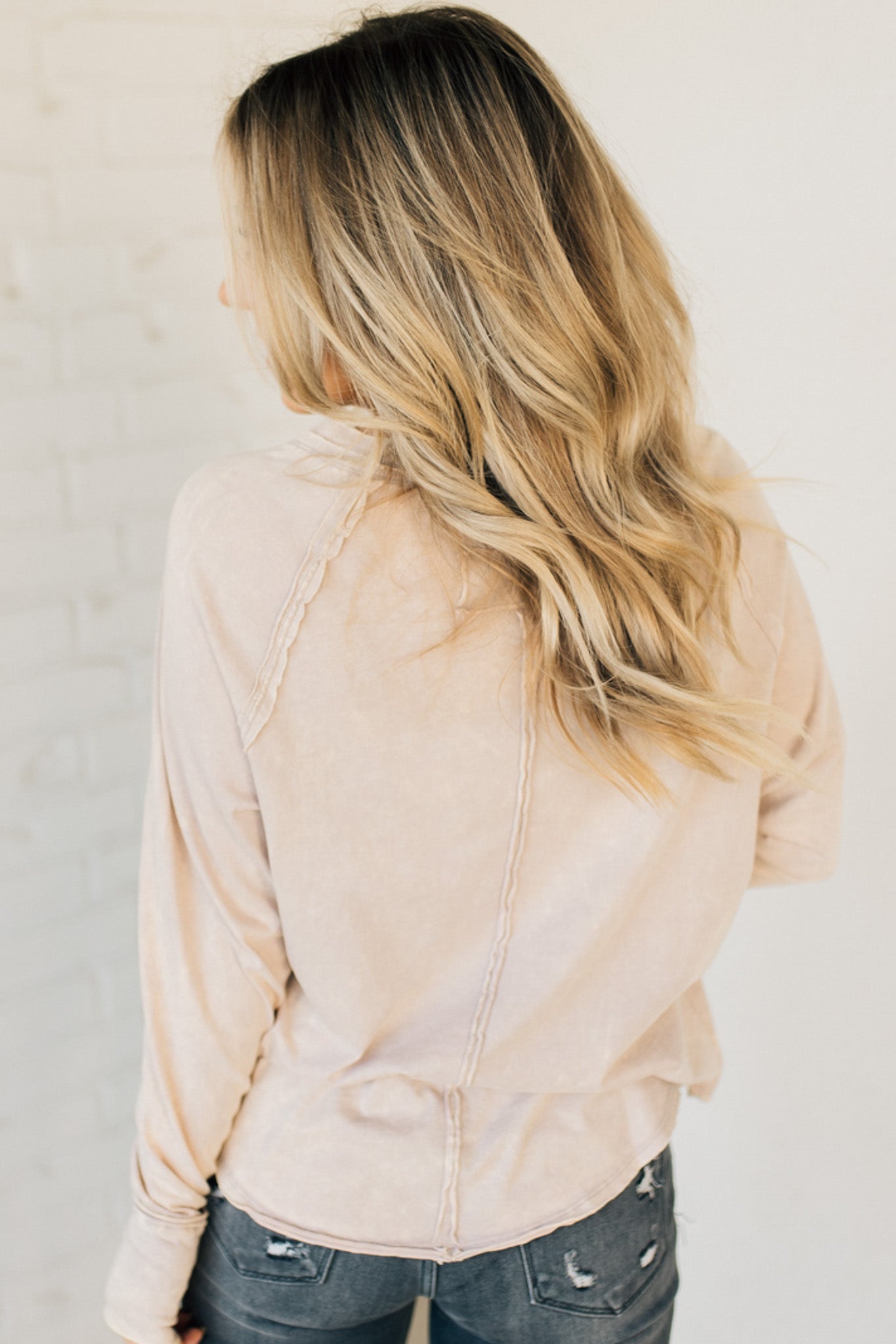 🔥2024 Fall Hot🔥Mineral Wash Thumbhole Tee(buy 2 10% OFF)