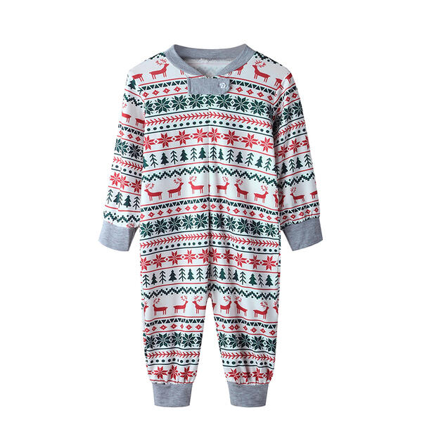 Reindeer Print Family Pajamas-Pink Laura