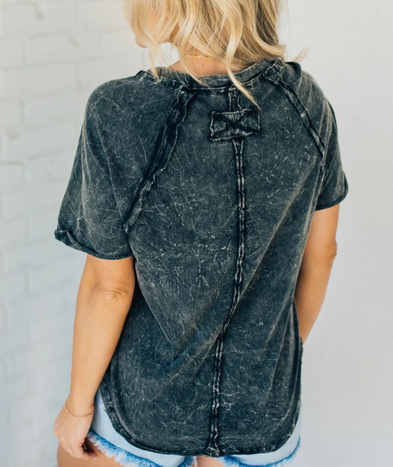 🔥30% OFF Today🔥Steph Mineral Wash Tee