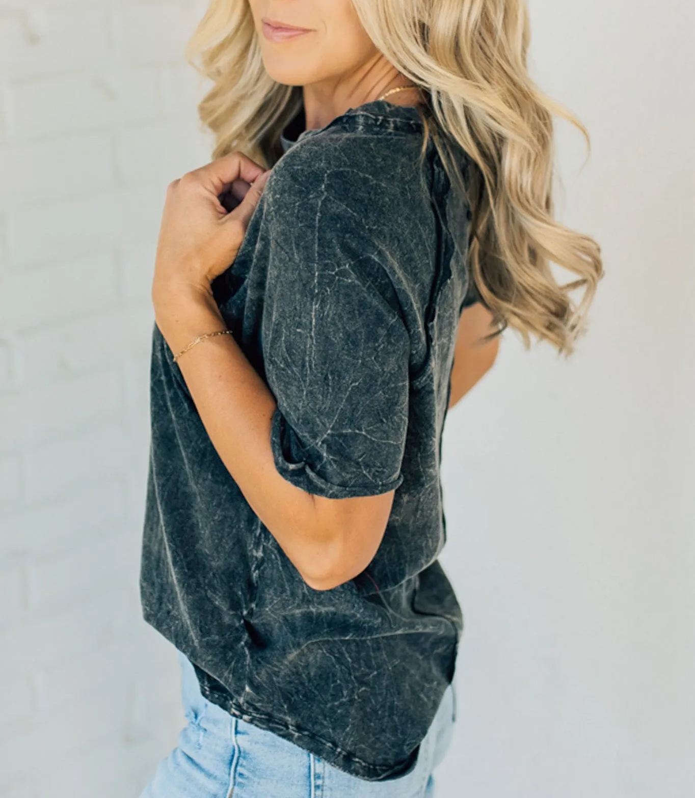 🔥30% OFF Today🔥Steph Mineral Wash Tee