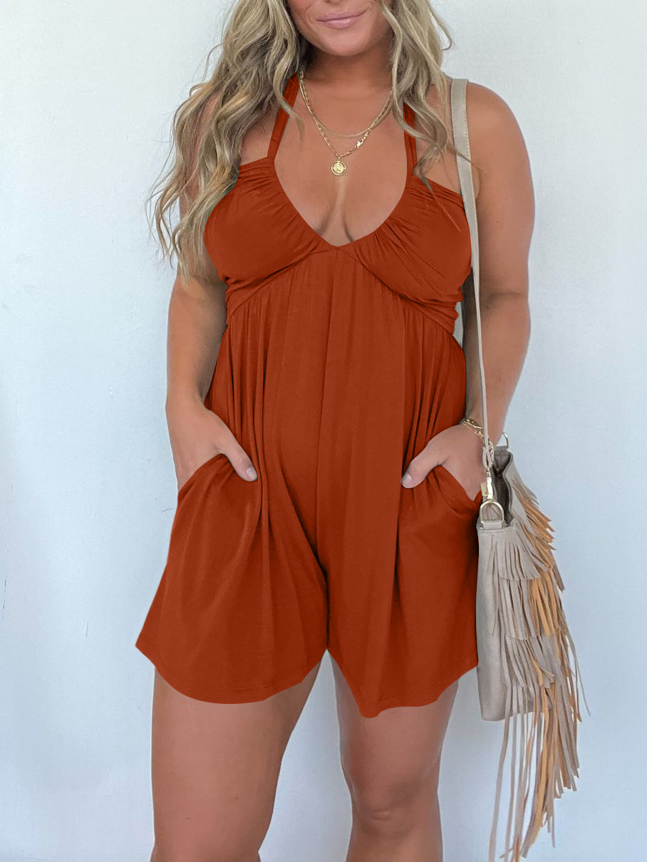 Halter Neck Romper(Buy 2 Free Shipping)-hivebabe.com