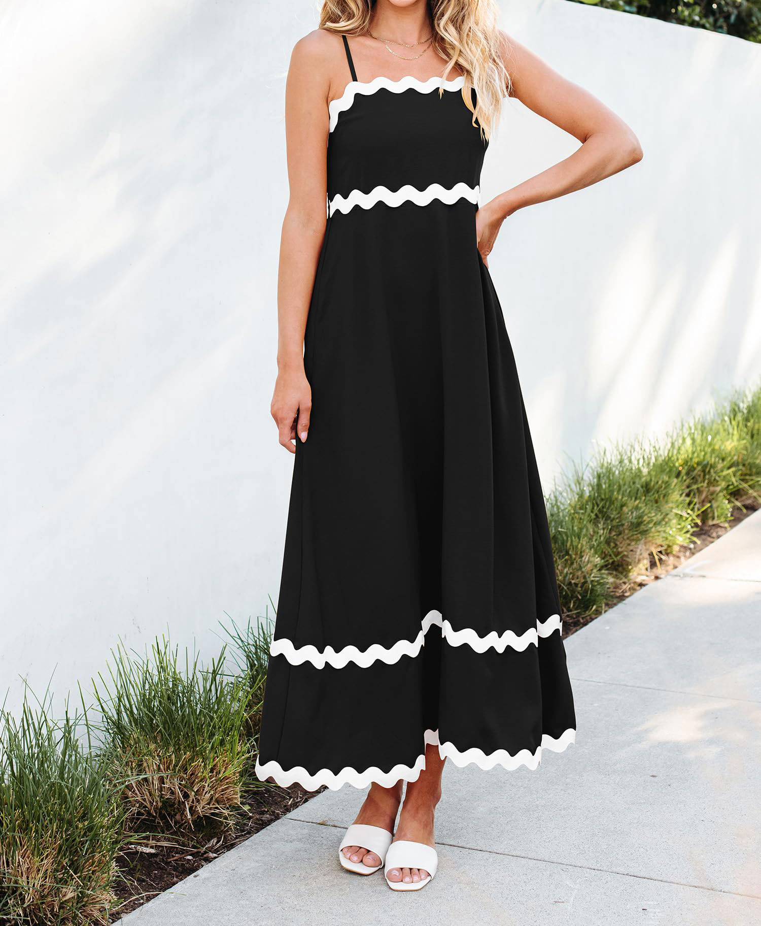 Women's Spaghetti Strap Sleeveless Summer Dress