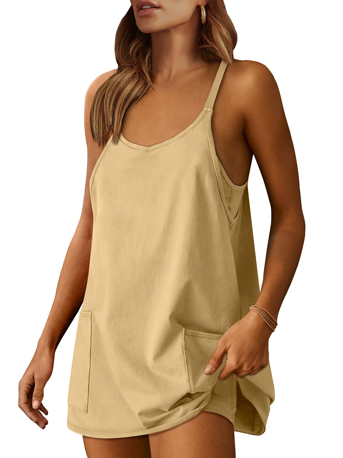 Women 2024 Summer Sleeveless  Casual Short Sundress