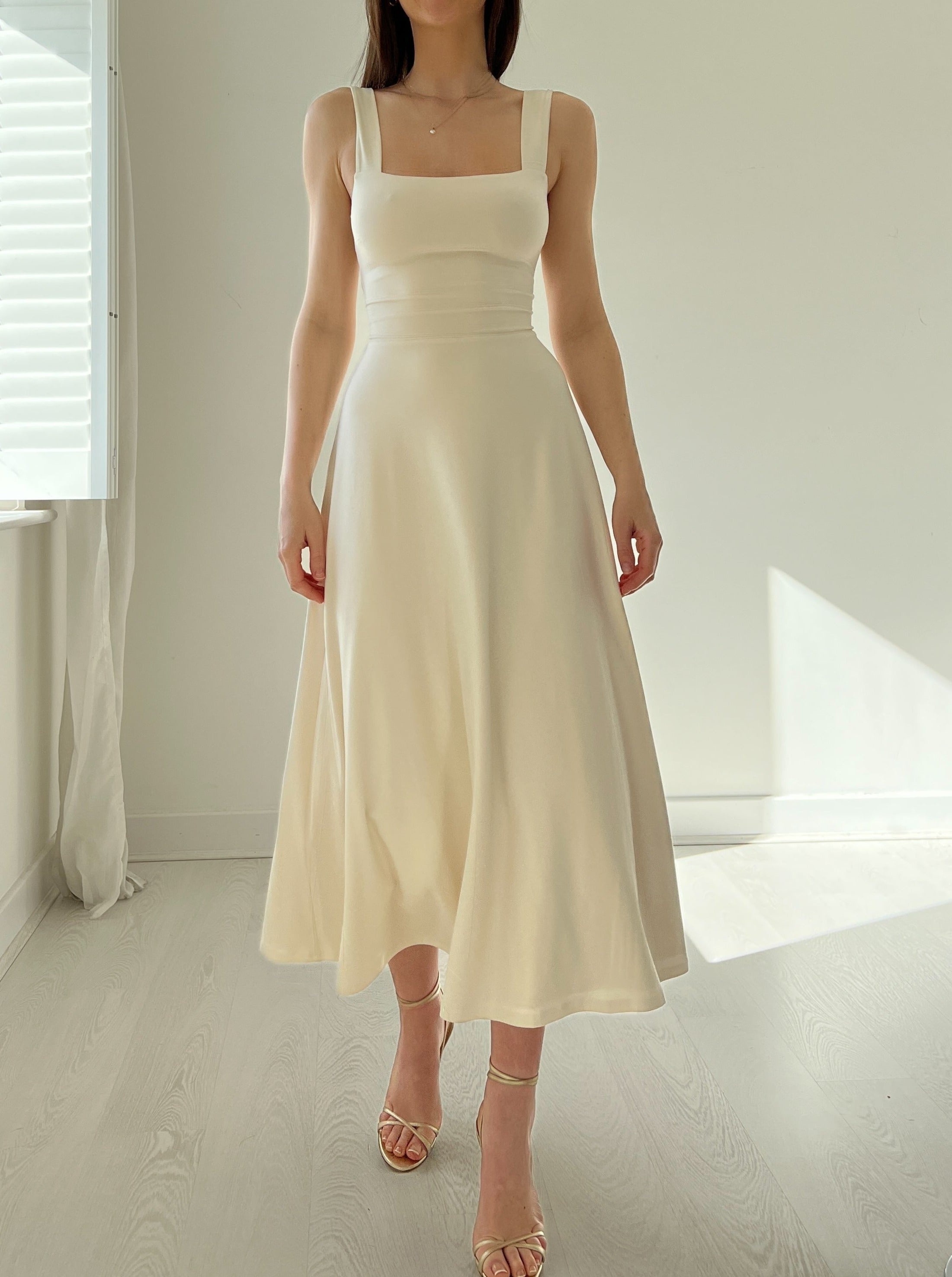 2023 Women's Thick Straps Reversible Midi Dress（Buy 2 Free Shipping）-Pink Laura