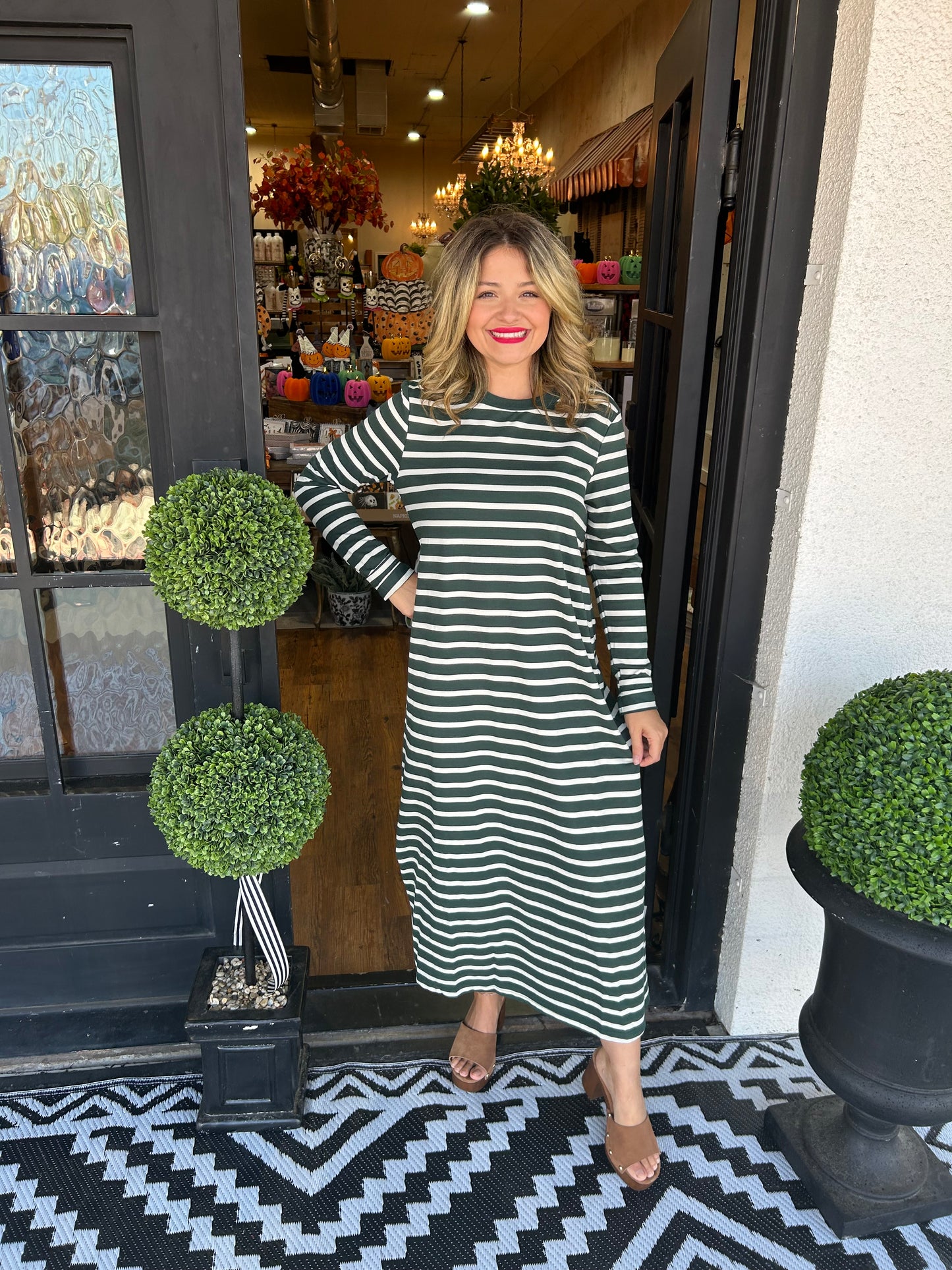 Women's  Striped Dress (Buy 2 Free Shipping)