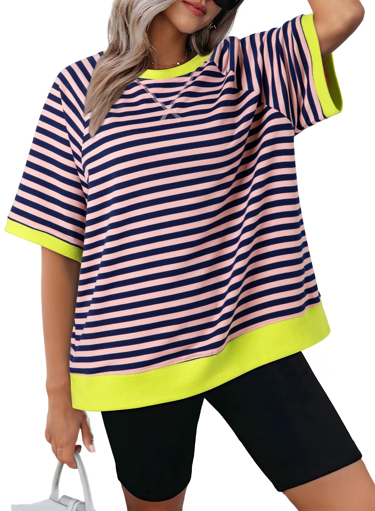 Oversized T Shirts for Women Casual Short Sleeve Summer Tops Tees