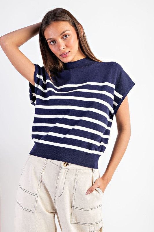 Short Sleeve Striped Top(Buy 2 Free Shipping)