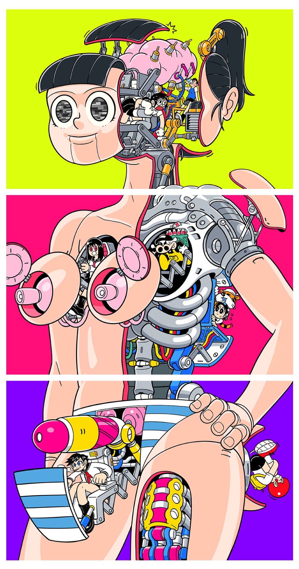 EN A-works Art 女子高中生机动部队 illustration