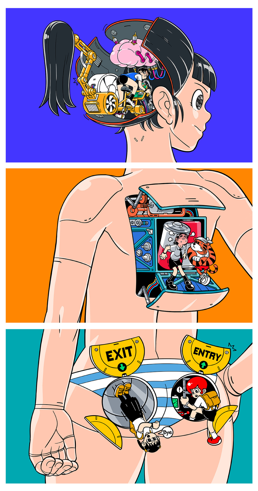 EN A-works Art 女子高中生机动部队 illustration