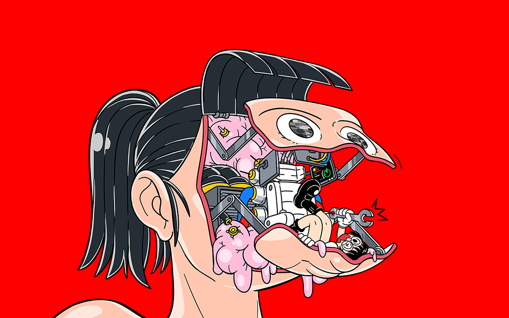 EN A-works Art 女子高中生机动部队 illustration