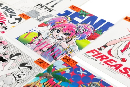 EN A-works Art giclee illustration A4 (4 sheets) - C