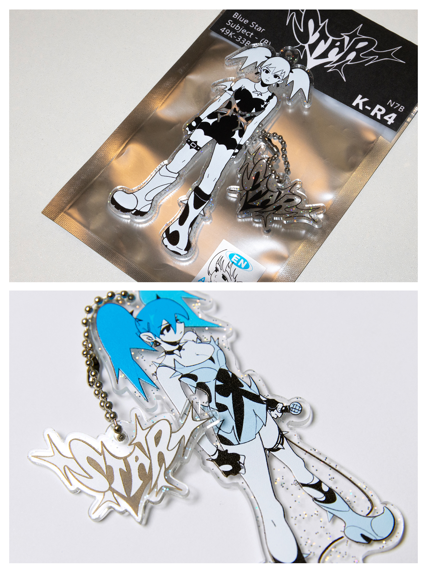A/B-Star Glitter Acrylic Goods