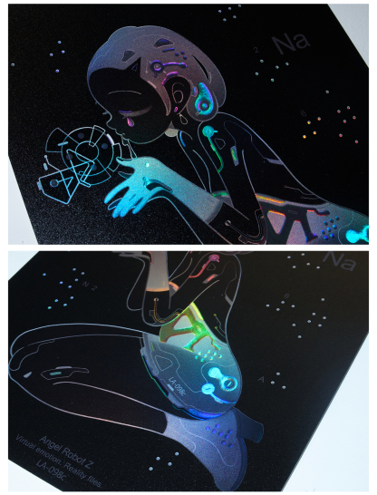 Angel Robot Laser Craft Painting
