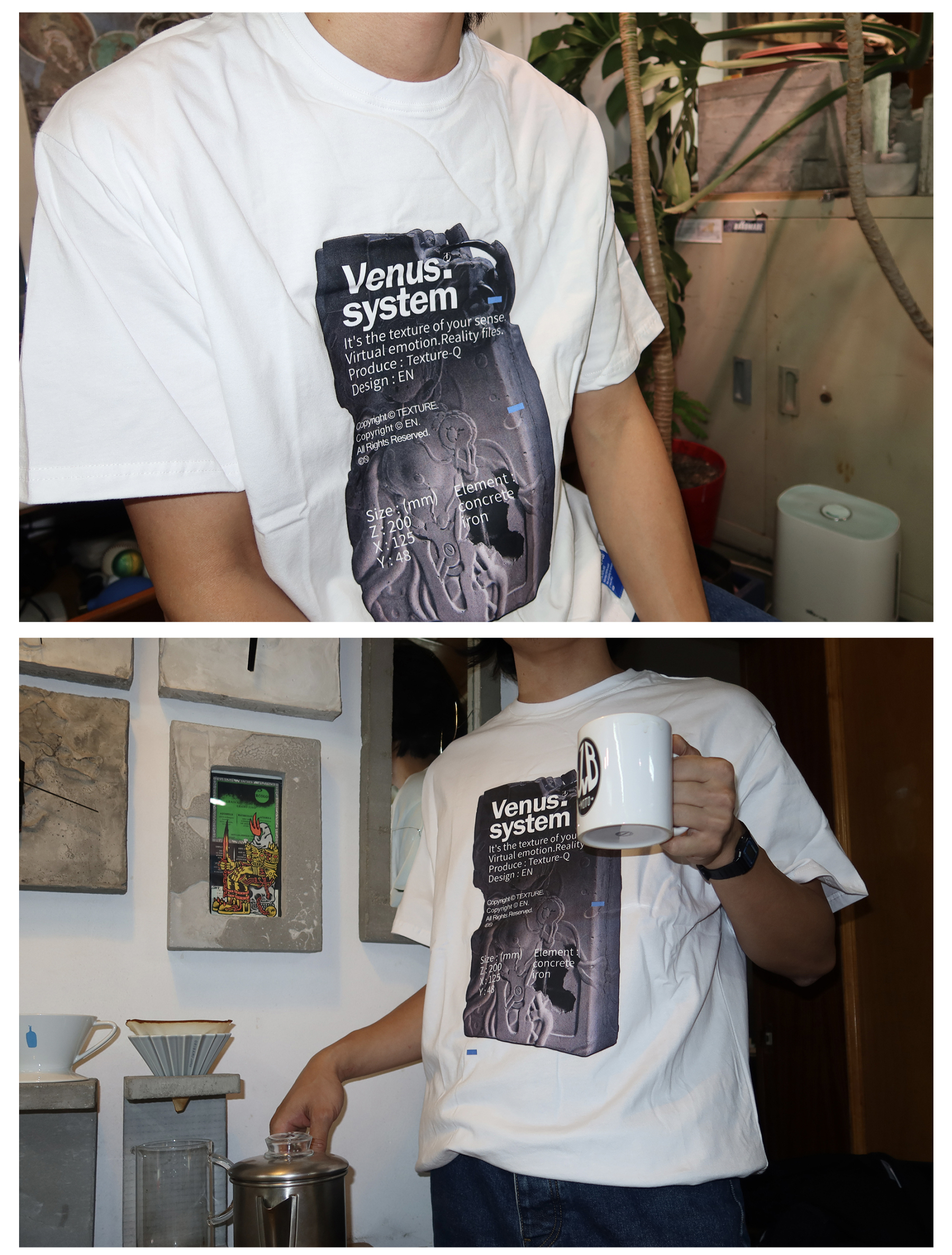 Texture-Q Venus system t-shirt