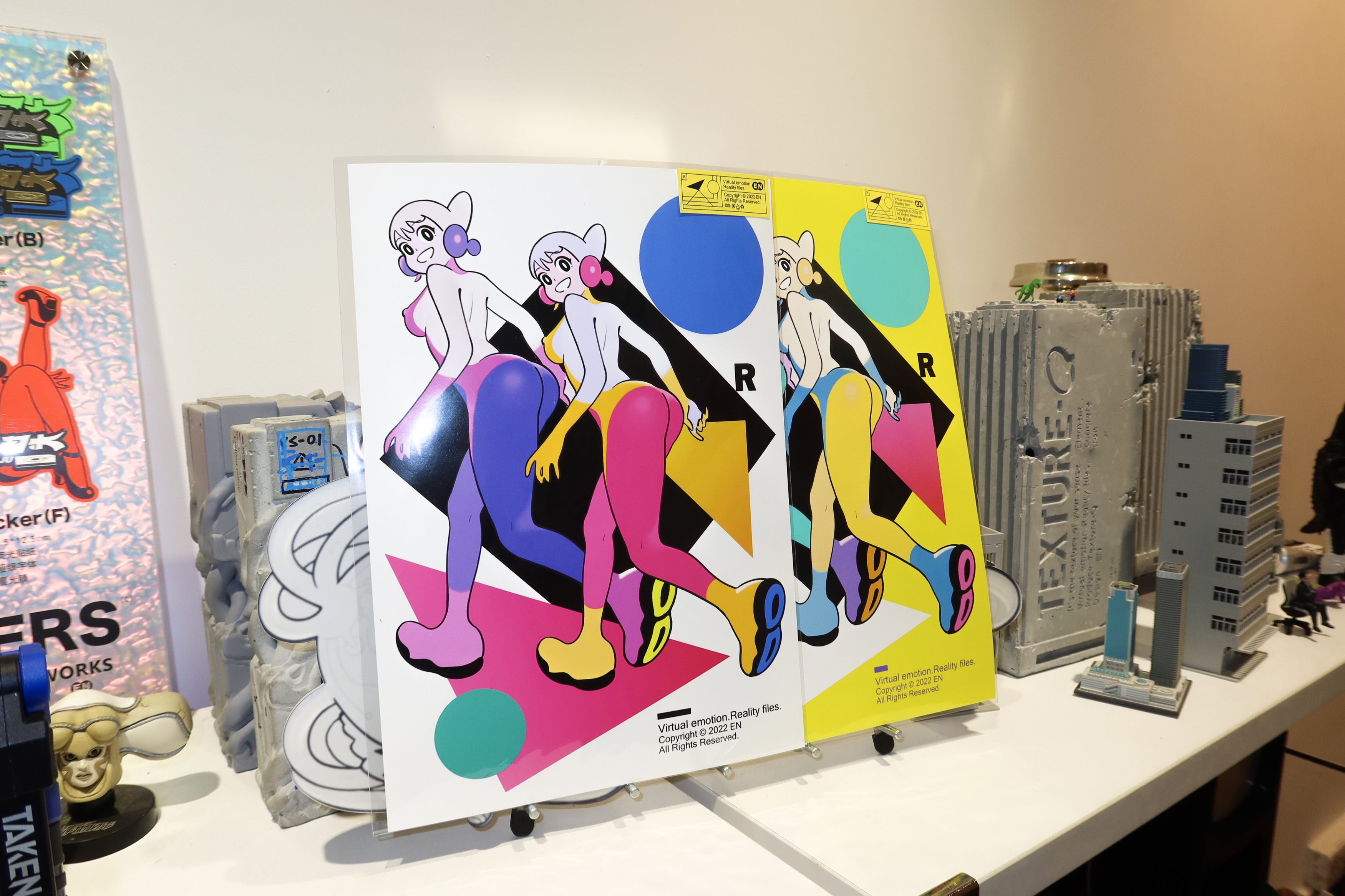 EN A-works Art giclee illustration A4 (4 sheets) - B