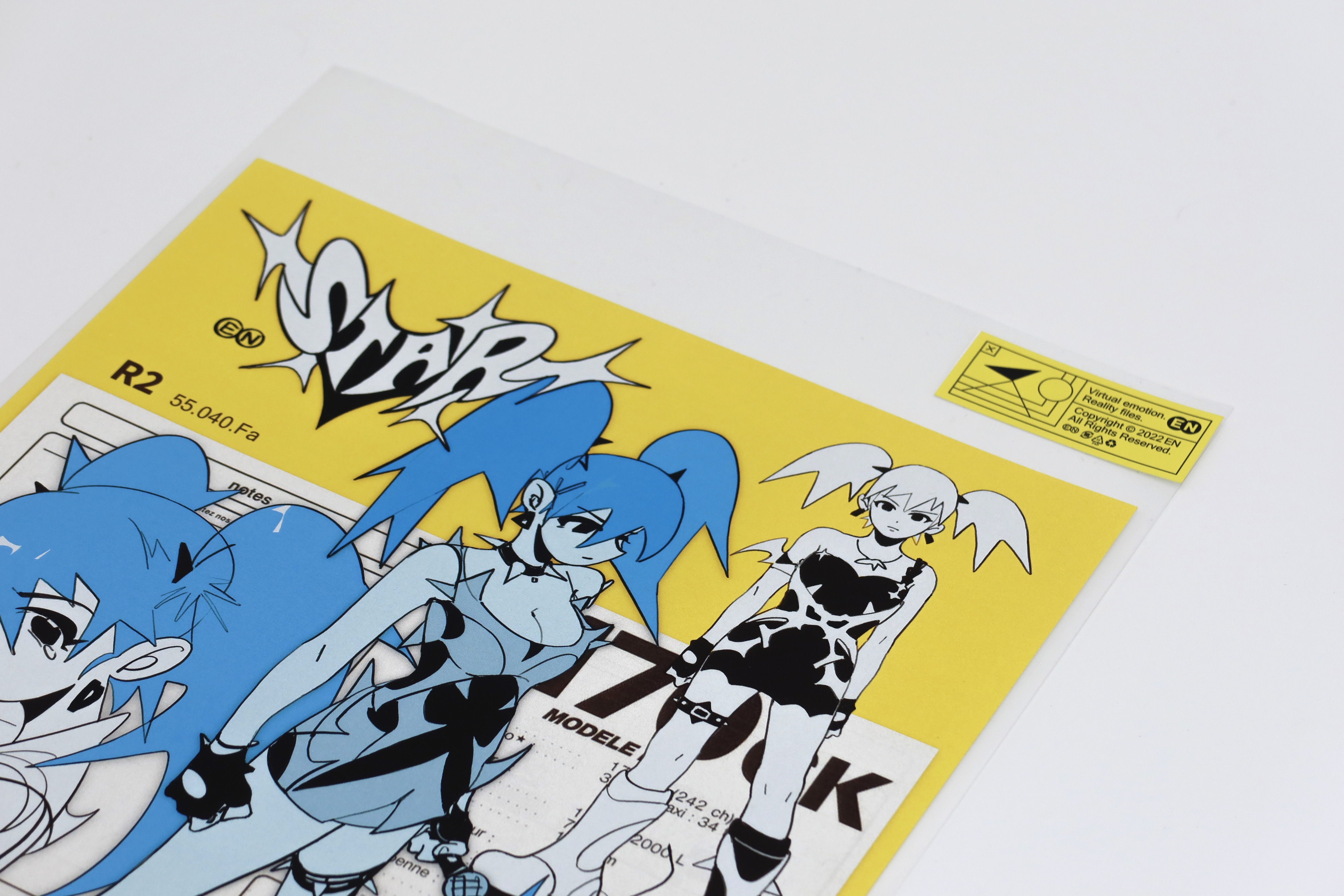 EN A-works Art giclee illustration A4 (4 sheets) - F