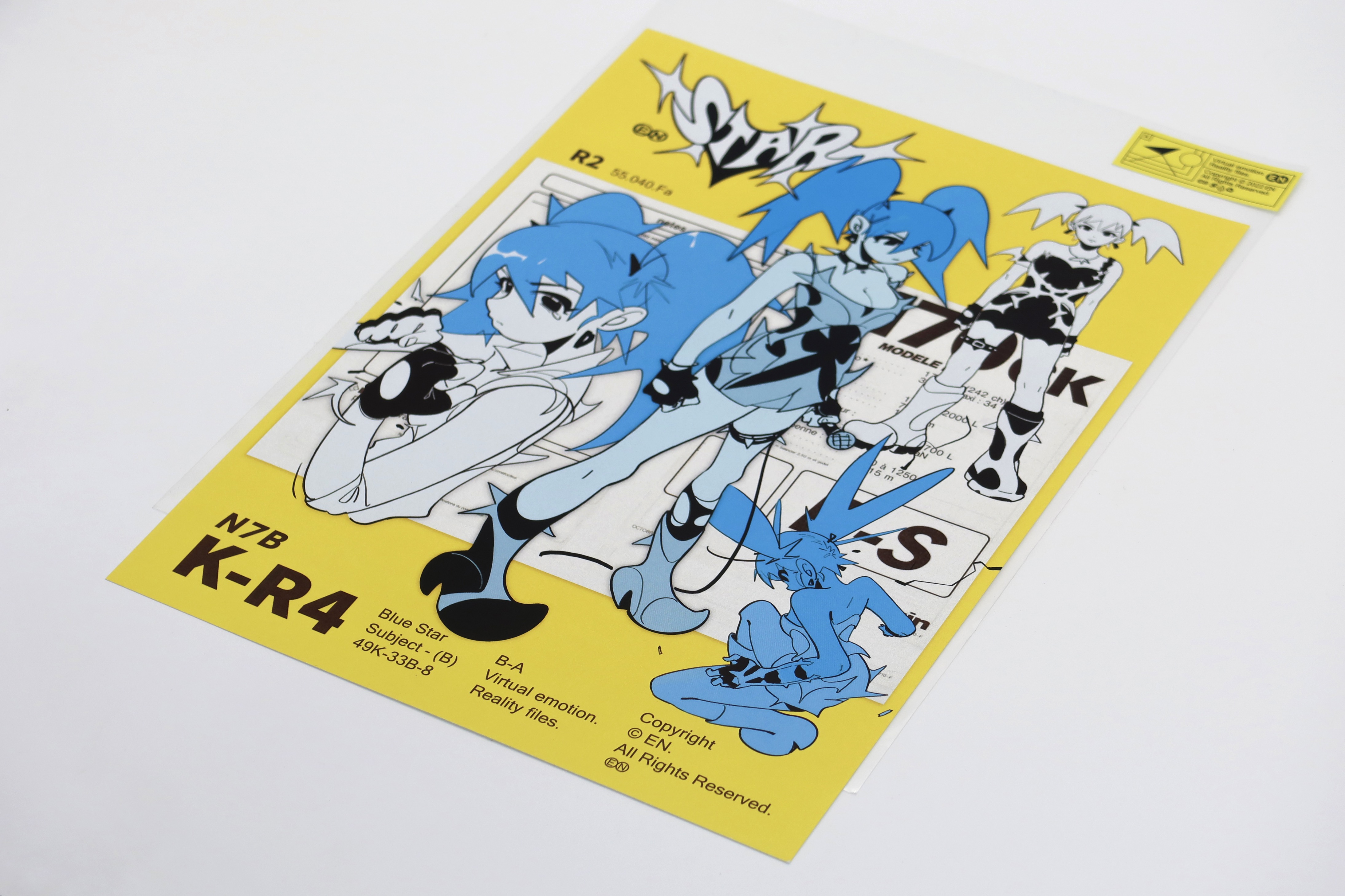 EN A-works Art giclee illustration A4 (4 sheets) - F