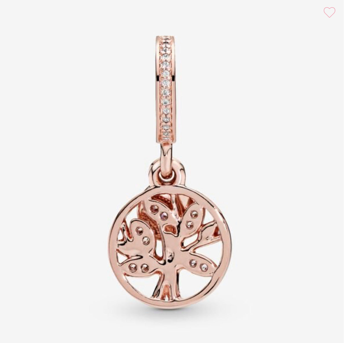 Sparkling Family Tree Dangle Charm