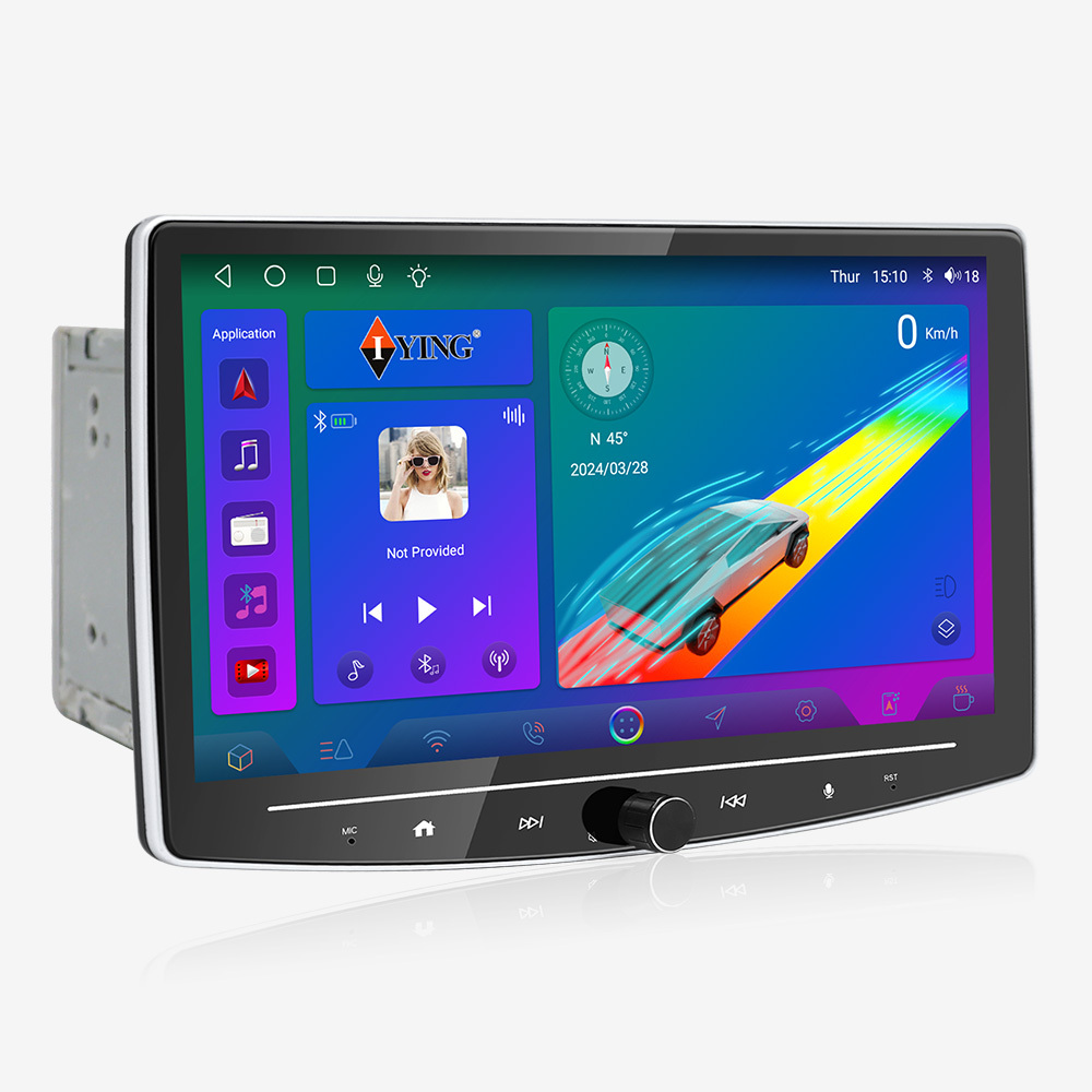 10 Inch 8-Core Detachable QLED Double DinCar Audio with Rotary Knob