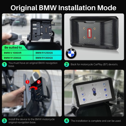 7 Inch Carplay Android Auto BMW Moto Stereo OEM for BMW R1200GS R1250GS S1000XR