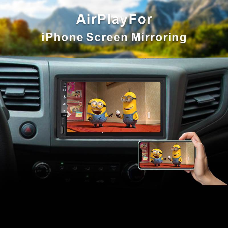 Car Stereo Support Wireless CarPlay & Wired Android Auto