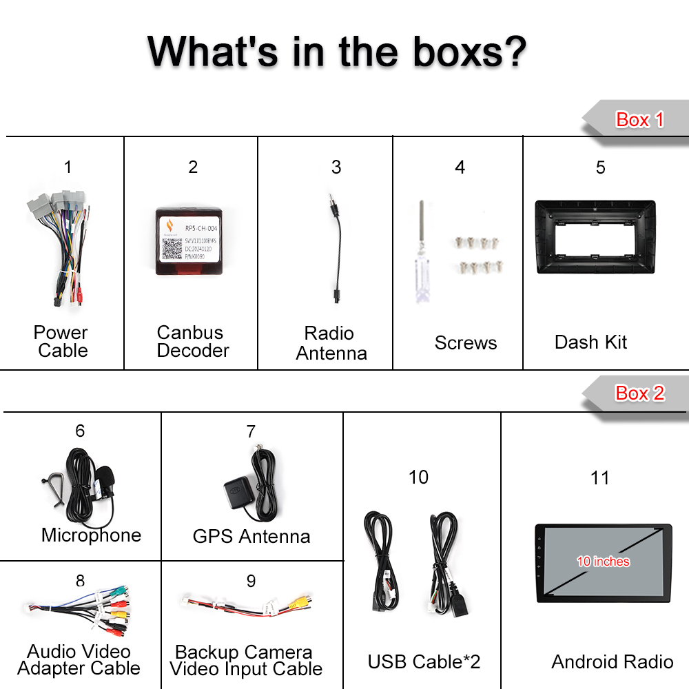 JEEP|DODGE|CHRYSLER|10-Inch Touch Screen Display|Car Radio|Universal Package