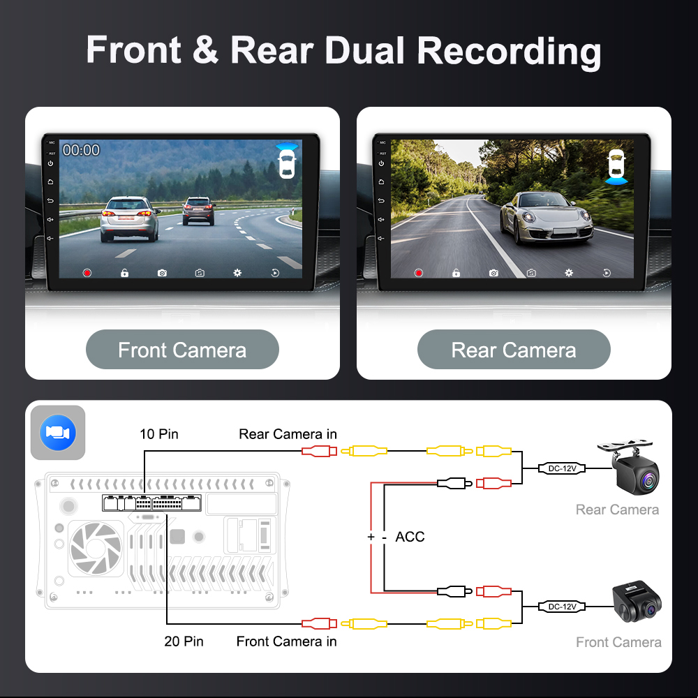 9''/10''  Android 13 Car Radio Automotive Multimedia Player