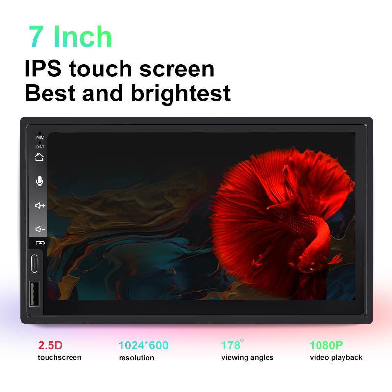 7 Inch IPS touch screen Linux Universal Double Din Car Stereo